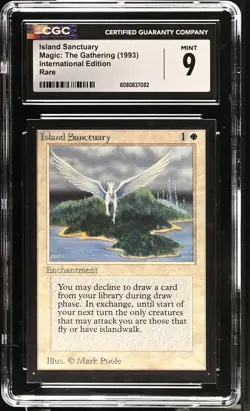 CGC 9 Mint - Island Sanctuary - International Edition - Vintage Magic The Gather - Image 1