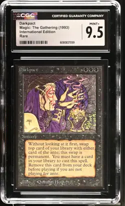 CGC 9.5 Mint+ - Darkpact - International Edition - Vintage MTG - Image 1