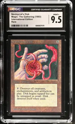 CGC 9.5 Mint+ - Nevinyrral'S Disk - International Edition - Vintage MTG - Image 1