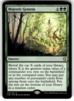 Majestic Genesis 240 M Commander Legends: Battle for Baldur's Gate Near Mint - Image 1