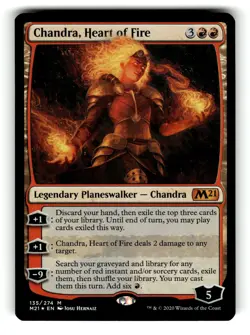Chandra, Heart of Fire Core Set 2021 135 NM FOIL - Image 1
