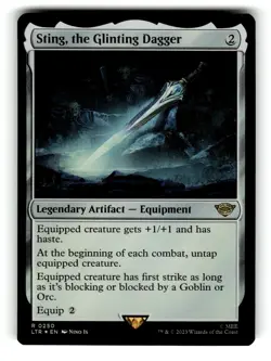 Sting, the Glinting Dagger Universes Beyond: The Lord of the Rings LP FOIL - Image 1