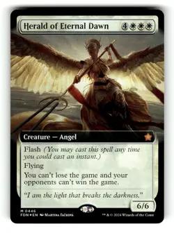 Herald of Eternal Dawn (Extended Art) Foundations 446 NM FOIL - Image 1