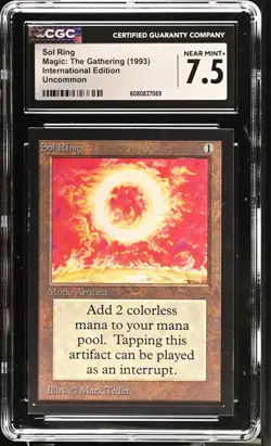 CGC 7.5 NM+ - Sol Ring - International Edition - Vintage Magic The Gathering - Image 1