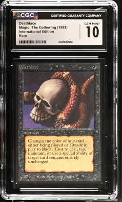 CGC 10 Gem Mint - Deathlace - International Edition - Vintage MTG - Image 1