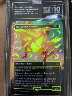 Traveling Chocobo (Neon Ink Yellow) #0551a (TAG Gem Mint 10) - Image 4