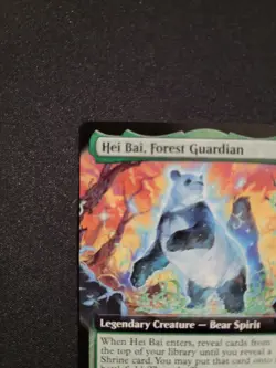 Hei Bai Forest Guardian Borderless Avatar The Last Airbender MtG - Image 3