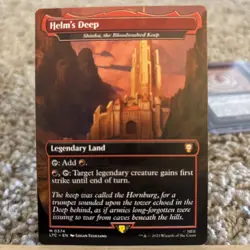 Helm’s Deep - Shinka, the Bloodsoaked Keep Borderless M0374 MTG(LTC) - Image 1