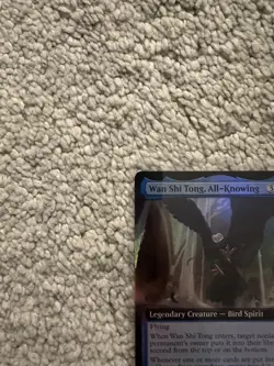 MTG Wan Shi Tong, All-Knowing - Foil - Extended Art, NM-Mint, English Avatar TLA - Image 2
