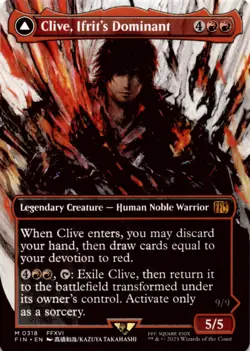 MTG Clive, Ifrit's Dominant (0318) (Borderless) Normal NM FINAL FANTASY Magic 31 - Image 1