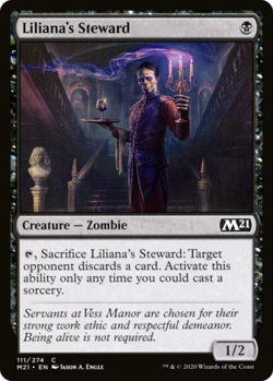 LILIANA'S STEWARD X 4 N/M CORE SET 2021 MAGIC THE GATHERING - Image 1