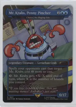 Legends of Bikini Bottom Mr Krabs Penny Pincher (Charix the Raging Isle) Foil - Image 1