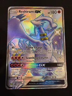 Pokemon Reshiram GX SV51/SV94 Hidden Fates Shiny Vault Card Mint Condition - Image 1