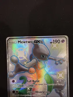 Pokemon TCG Mewtwo GX SV59/SV94 Holo Full Art Shiny Rare Hidden Fates - Image 2