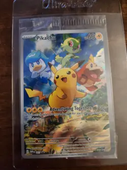 Pikachu 027 promo sealed Near Mint ETB PROMO SCARLET AND VIOLET POKEMON - Image 1