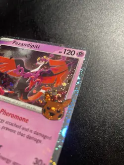 Fezandipiti 96/167 2 SWIRLS! Trick or Trade BOOster Cosmos Holo NM Pokemon 2024 - Image 3