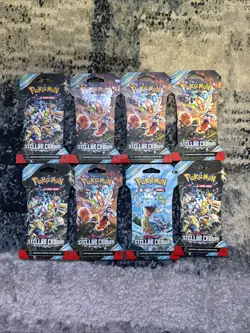 Pokemon TCG Stellar Crown Booster Pack Lot of 8 - Image 1