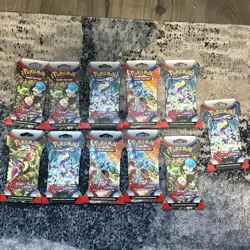 Pokemon TCG 11x Scarlet And Violet Base Booster Pack Lot Of 11 Packs - Image 1