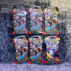 6x Pokemon TCG Mega Evolution Sleeved Booster Packs Factory Sealed Lot - Image 1
