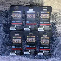 6x Pokemon TCG Mega Evolution Sleeved Booster Packs Factory Sealed Lot - Image 2