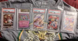 5 POKEMON GRADED SLAB LOT - Image 1