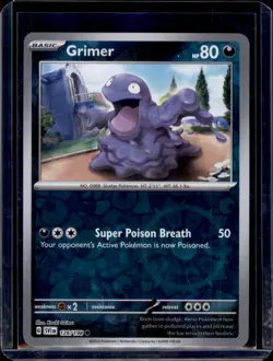 Grimer SV01: Scarlet & Violet Base Set Pokemon #126/198 Reverse Holo NM+ - Image 1