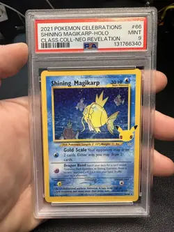 PSA 9 Shining Magikarp 64/64 Classic Collection Celebrations Pokemon Card 2021 - Image 1