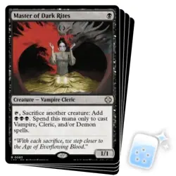 MASTER OF DARK RITES X4 The Lost Caverns Of Ixalan: Commander Magic MTG CARD - Image 1