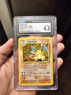 CGC 4.5 Charizard 1999 Base Set Holo Pokemon Card - Image 1