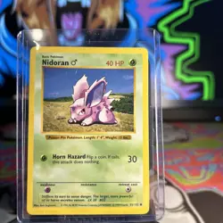 Nidoran Pokemon 1999 Base Set #55/102 Shadowless Common WOTC Vintage Card - Image 1