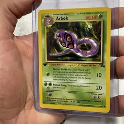 Arbok 31/62 Fossil Set Original Vintage Pokemon Card Regular 1st Edition NM/MT - Image 2