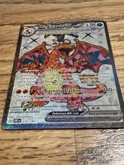 Pokemon TCG Charizard EX Obsidian Flames Ultra Rare Full Art Holo Card 215/197 - Image 2