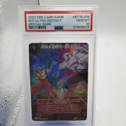 Realm of the Gods - Ultra Instinct Son Goku SPR Dragon Ball Card Game PSA 10 - Image 1