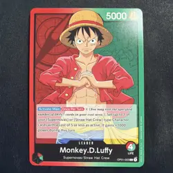 Monkey.D.Luffy OP01-003 Leader - Romance Dawn One Piece Card - Image 1