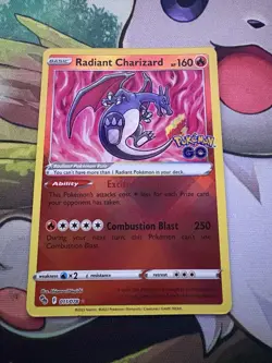 Pokemon TCG Radiant Charizard Pokemon Go Holo Card 020/159 Near Mint Condition - Image 1