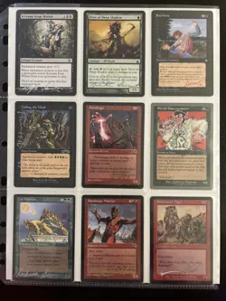 MTG-J1 Mixed Lot Of 9 Signed Magic The Gathering Cards (MTG) - Image 1
