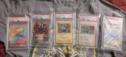 Pokemon 5 Graded Card Slab Lot - Image 1