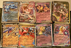 Massive 750 Pokemon Card Lot - Over 100 Foils, Rares, V's, EX's, Promos - Image 1