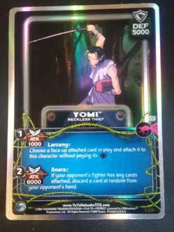 Yu Yu Hakusho TCG CCG Yomi Reckless Thief C72 1st Edition Betrayal Foil Card - Image 1