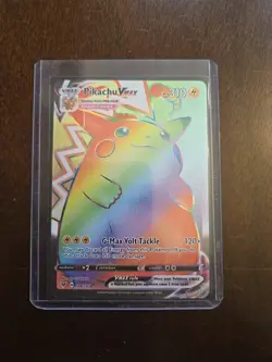 Pokemon Pikachu TCG VMAX Vivid Voltage Holo Card 188/185 Secret Rare Rainbow - Image 1