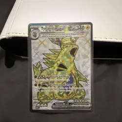 Pokemon TCG Tyranitar EX Obsidian Flames Ultra Rare Full Art Holo Card 211/197 - Image 1