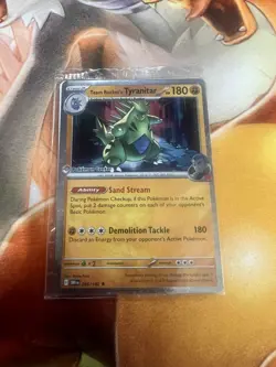 Team Rocket's Tyranitar 096/182 Promo Pokemon Center Sealed Trading Card Game - Image 1