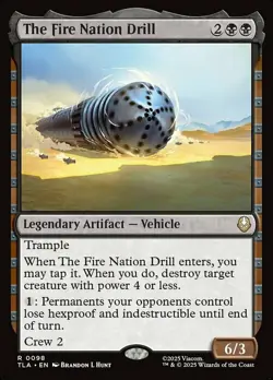 4x MTG The Fire Nation Drill, NM-Mint, English Avatar: The Last Airbender - Image 1