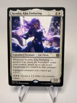 ALTERED - Kemba, Kha Enduring Phyrexia: - WAIFU Layered with vinyl - Image 1