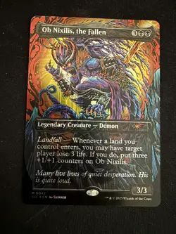 Encyclopedia Of Magic Secret Lair, Ob Nixilis, the Fallen - HALO FOIL - Image 5