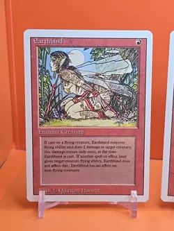 🔴🔴🔴(4) 1994 MAGIC The Gathering EARTHBIND REVISED 3RD EDITION LIGHT PLAY 🔴11 - Image 2