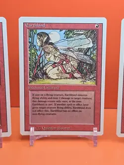 🔴🔴🔴(4) 1994 MAGIC The Gathering EARTHBIND REVISED 3RD EDITION LIGHT PLAY 🔴11 - Image 3