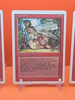 🔴🔴🔴(4) 1994 MAGIC The Gathering EARTHBIND REVISED 3RD EDITION LIGHT PLAY 🔴11 - Image 4