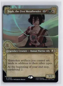 Toph, the First Metalbender [New, Near Mint] Showcase *Foil* {Avatar MTG} - Image 1