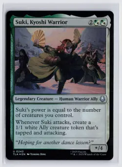Suki, Kyoshi Warrior #243 NM FOIL Avatar: The Last Airbender TLA Magic MTG - Image 1